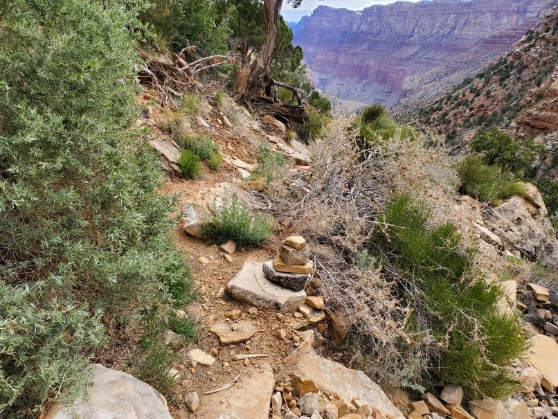 Cairn on Tanner Trail