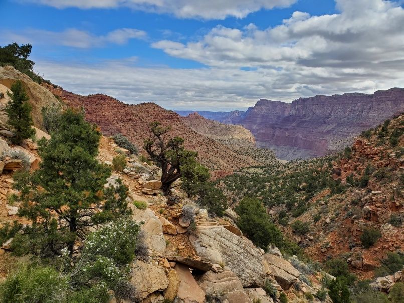 Many colored Canyon view