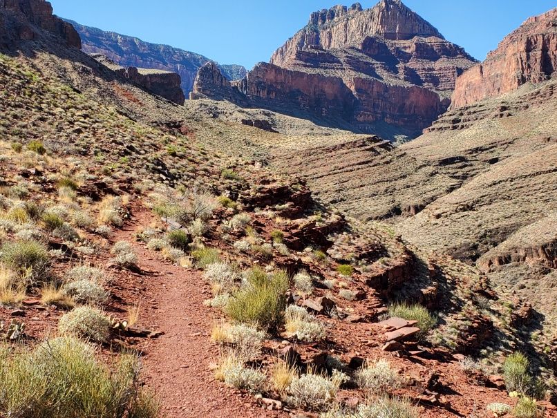 Trail winding through Canyons
