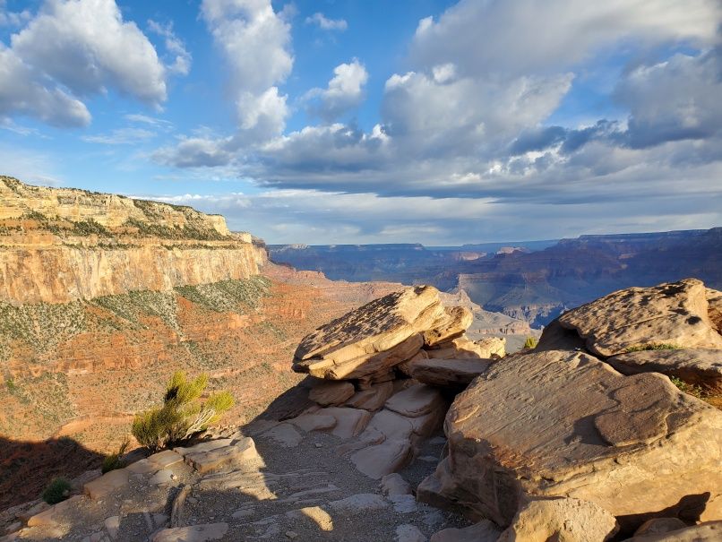 Amazing light on cliffs