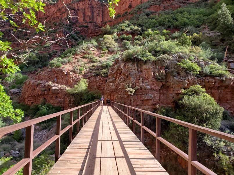 Crossing the Redwall bridge