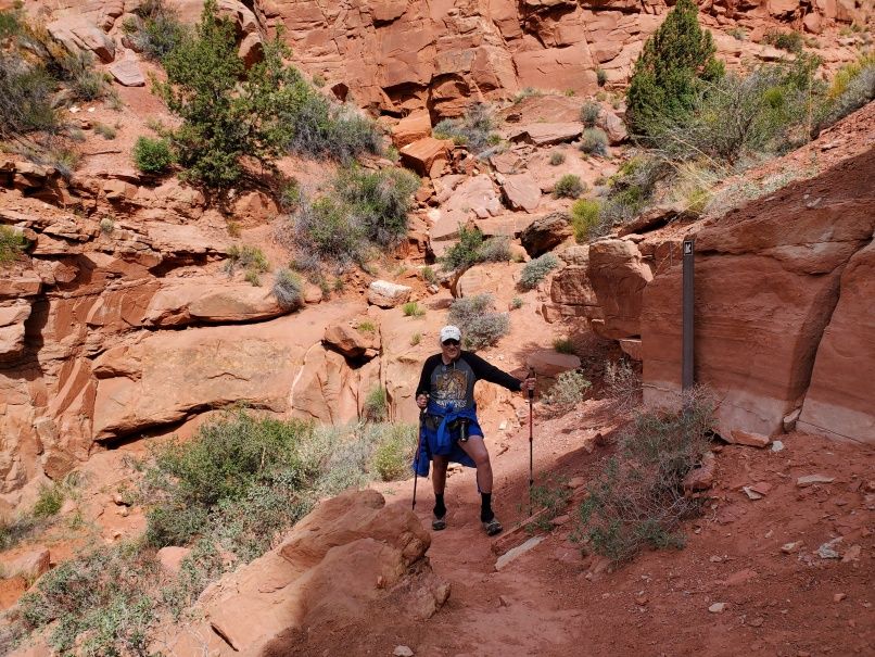 Yeti on trail