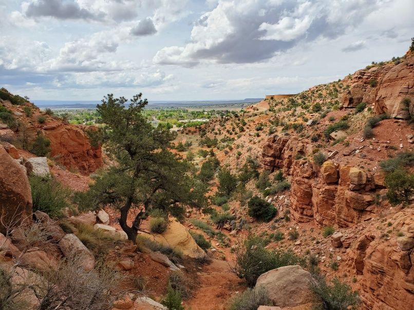 View down from Trail